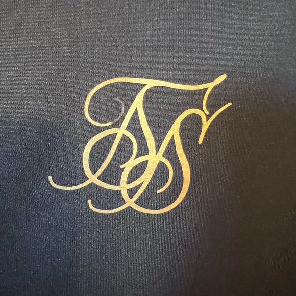 SikSilk Men’s Long Sleeve Mock Neck Black - Picture 4 of 8